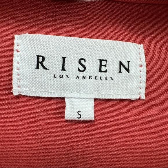 NWOT Risen Removable Hoodie Jean Jacket Women’s Small Red Cotton - Picture 5 of 12
